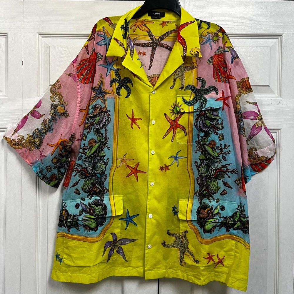 Johnny Was Multicolor Starfish Swim Cover-Up Size L
